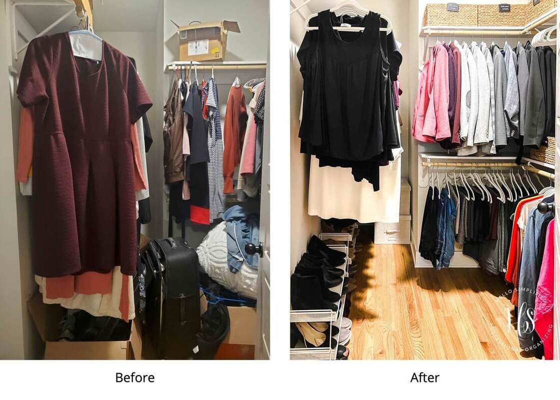 closet organizer before after cary nc